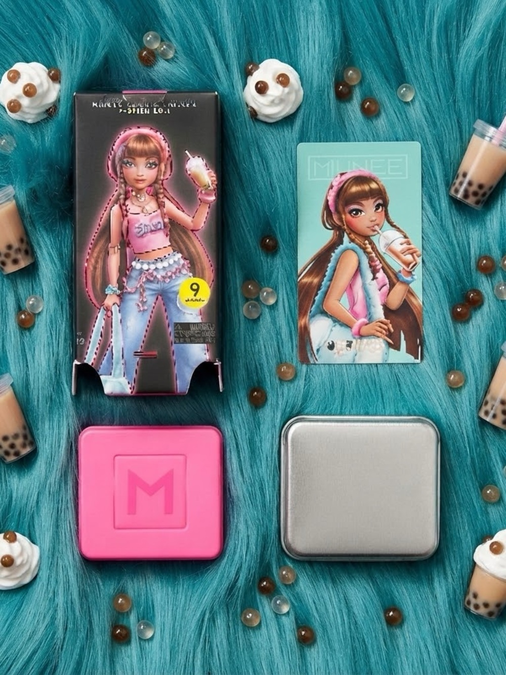Zuru Minnee World's Smallest Posable Fashion Doll #002 Bubble Tea